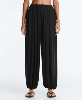 Pantalones acampanados de mezcla de modal