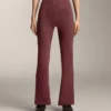 Pantalones acampanados de punto elástico Comfortlux de talle alto