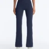 Pantalones acampanados de punto elástico Comfortlux de talle alto