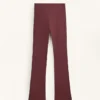 Pantalones acampanados de punto elástico Comfortlux de talle alto