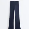 Pantalones acampanados de punto elástico Comfortlux de talle alto