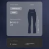 Pantalones acampanados de punto elástico Comfortlux de talle alto