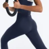 Pantalones acampanados de punto elástico Comfortlux de talle alto