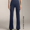 Pantalones acampanados de punto elástico Comfortlux de talle alto