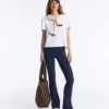 Pantalones acampanados de talle alto Comfortlux Pantalones acampanados de talle alto Comfortlux