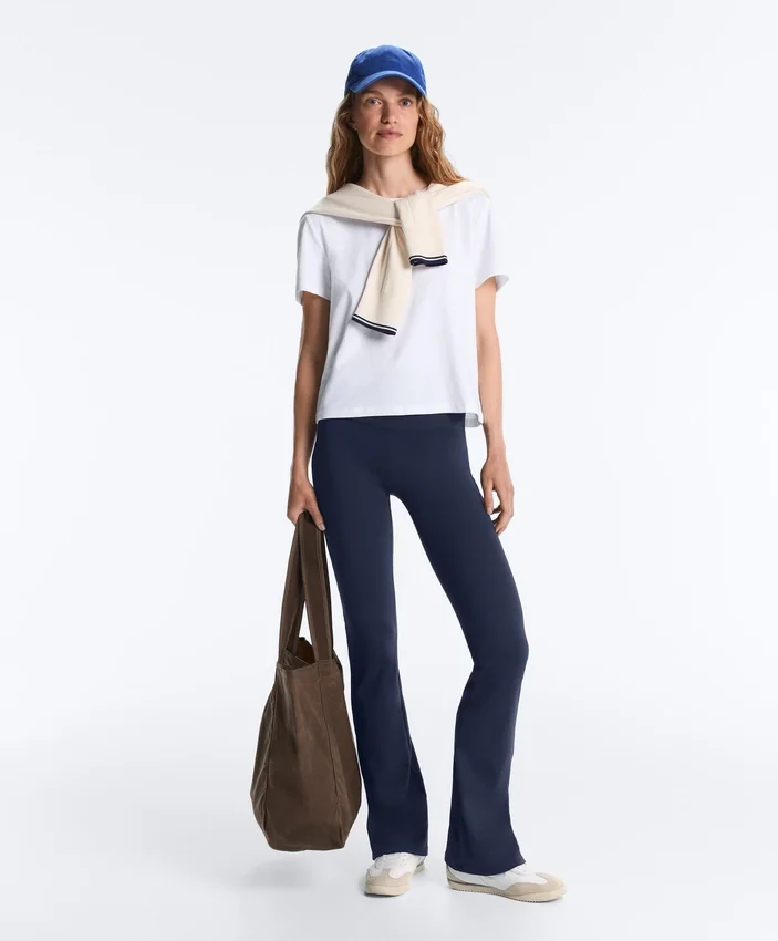 Pantalones acampanados de talle alto Comfortlux Pantalones acampanados de talle alto Comfortlux