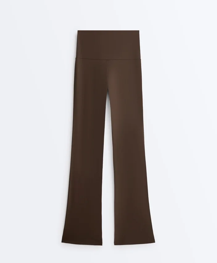 Pantalones acampanados de talle alto Comfortlux Pantalones acampanados de talle alto Comfortlux