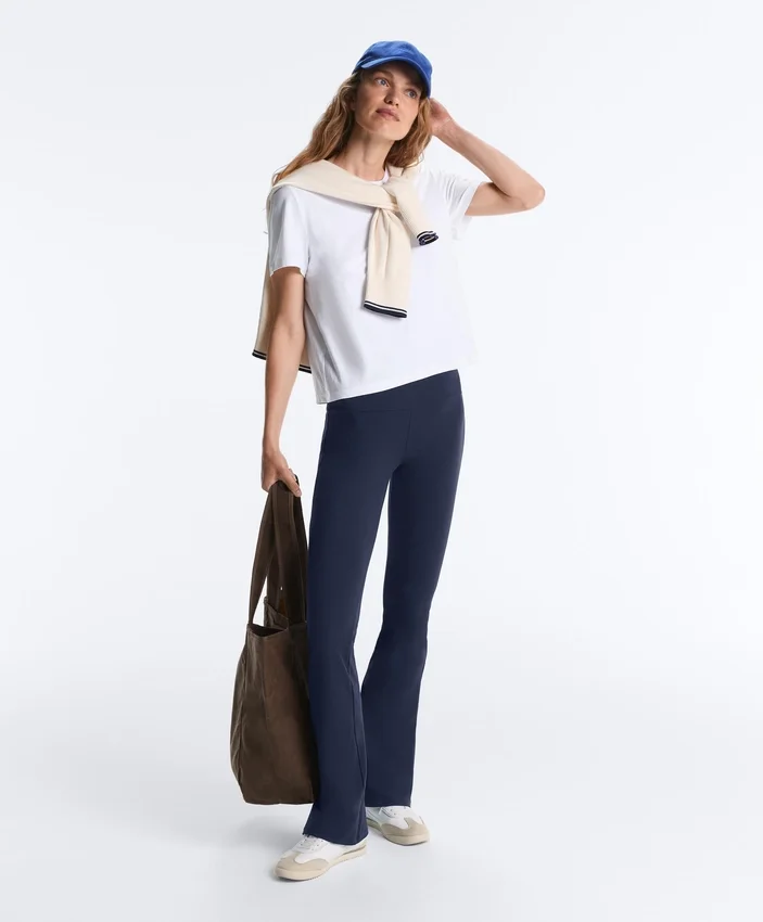 Pantalones acampanados de talle alto Comfortlux Pantalones acampanados de talle alto Comfortlux