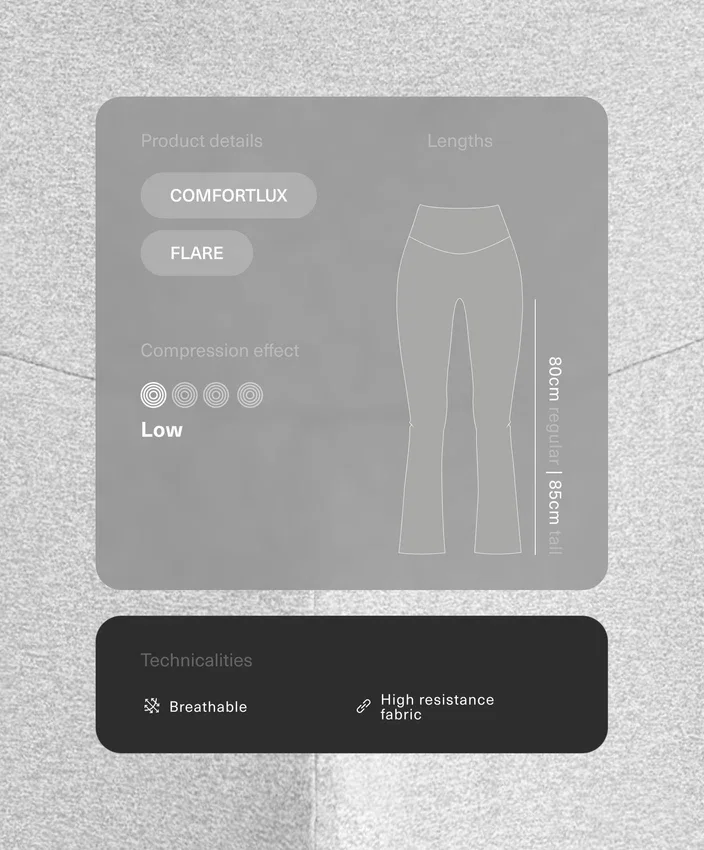 Pantalones acampanados de talle alto Comfortlux Pantalones acampanados de talle alto Comfortlux