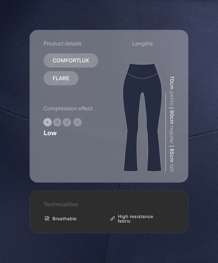 Pantalones acampanados de talle alto Comfortlux Pantalones acampanados de talle alto Comfortlux