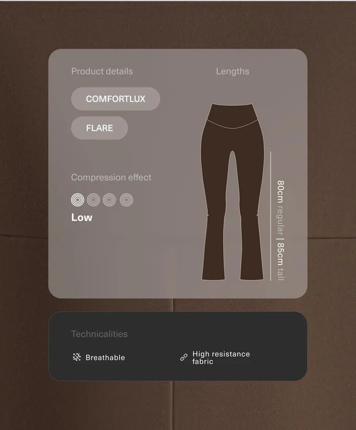 Pantalones acampanados de talle alto Comfortlux Pantalones acampanados de talle alto Comfortlux