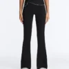 Pantalones acampanados de talle alto Comfortlux con lazo