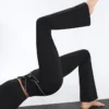 Pantalones acampanados de talle alto Comfortlux con lazo