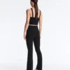 Pantalones acampanados de talle alto Evermove Pantalones acampanados de talle alto Evermove