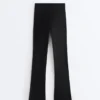 Pantalones acampanados de talle alto Evermove Pantalones acampanados de talle alto Evermove