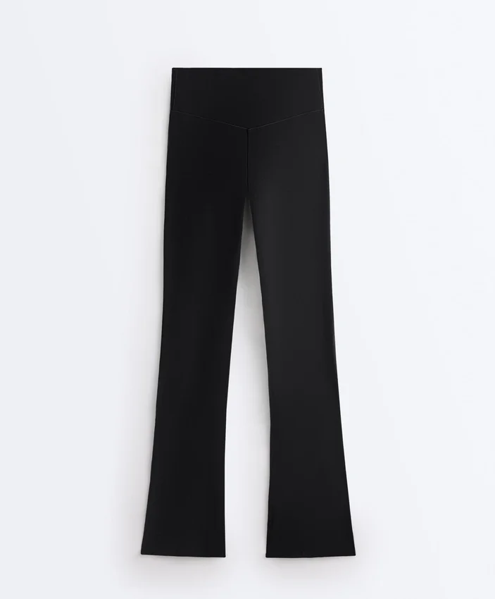 Pantalones acampanados de talle alto Evermove Pantalones acampanados de talle alto Evermove