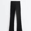 Pantalones acampanados de talle alto Evermove Pantalones acampanados de talle alto Evermove