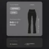 Pantalones acampanados de talle alto Evermove Pantalones acampanados de talle alto Evermove