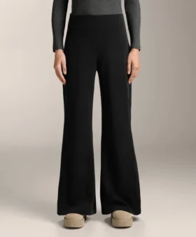 Pantalones acampanados de talle superalto con modal cepillado Pantalones acampanados de talle superalto con modal cepillado