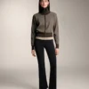Pantalones acampanados extra cálidos sin costuras y de talle superalto