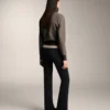 Pantalones acampanados extra cálidos sin costuras y de talle superalto