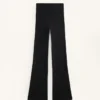 Pantalones acampanados extra cálidos sin costuras y de talle superalto