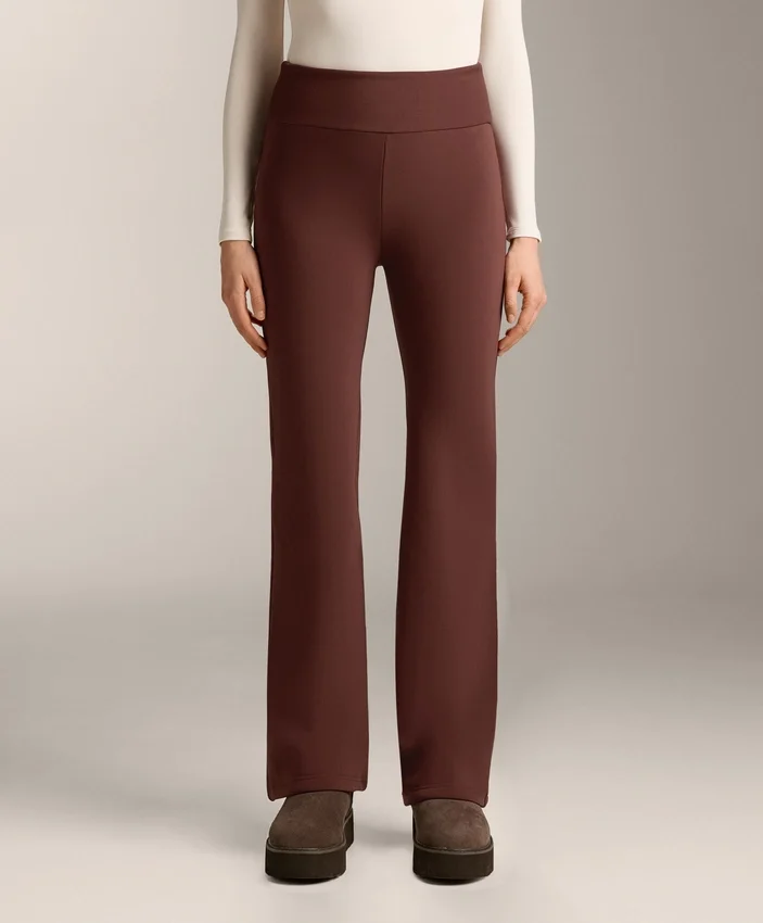 Pantalones acampanados sin costuras, de cintura alta y muy cálidos Pantalones acampanados sin costuras, de cintura alta y muy cálidos