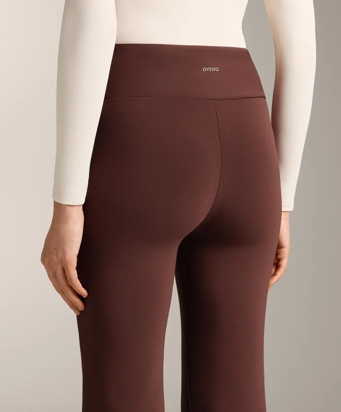 Pantalones acampanados sin costuras, de cintura alta y muy cálidos Pantalones acampanados sin costuras, de cintura alta y muy cálidos