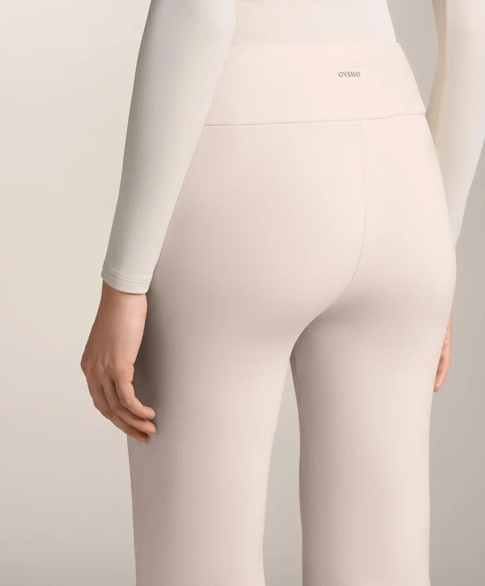 Pantalones acampanados sin costuras, de cintura alta y muy cálidos Pantalones acampanados sin costuras, de cintura alta y muy cálidos