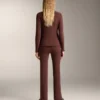 Pantalones acampanados sin costuras, de cintura alta y muy cálidos Pantalones acampanados sin costuras, de cintura alta y muy cálidos