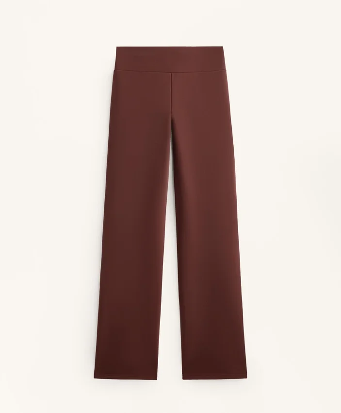 Pantalones acampanados sin costuras, de cintura alta y muy cálidos Pantalones acampanados sin costuras, de cintura alta y muy cálidos