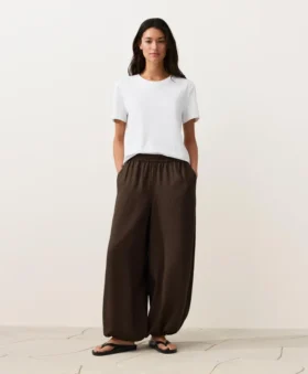 Pantalones bombachos 100 % lino