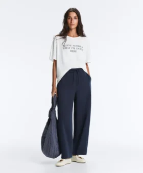 Pantalones bombachos de mezcla de algodón