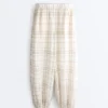Pantalones bombachos de mezcla de lino y lyocell