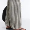 Pantalones bombachos de punto a rayas