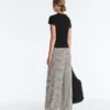 Pantalones bombachos de punto a rayas