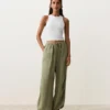 Pantalones bombachos tipo cargo 100 % lino