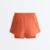 Pantalones cortos 2 en 1 de talle medio y tacto Light Touch