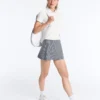 Pantalones cortos a rayas de talle alto Evermove Pantalones cortos a rayas de talle alto Evermove