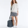 Pantalones cortos a rayas de talle alto Evermove Pantalones cortos a rayas de talle alto Evermove