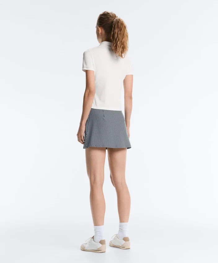 Pantalones cortos a rayas de talle alto Evermove Pantalones cortos a rayas de talle alto Evermove