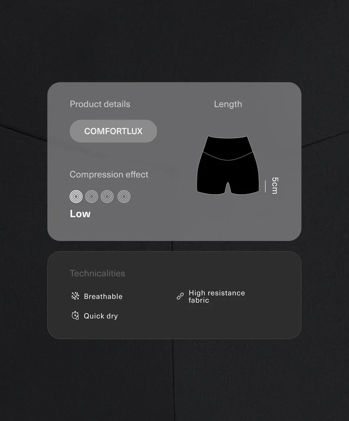 Pantalones cortos de 5 cm de Comfortlux de talle alto Pantalones cortos de 5 cm de Comfortlux de talle alto
