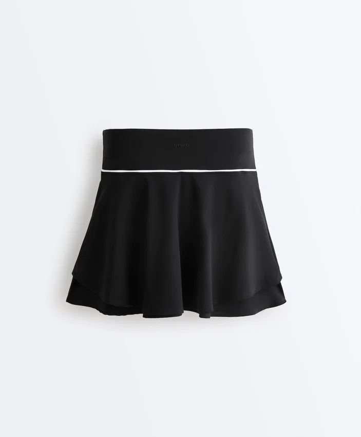 Pantalones cortos de doble capa y talle alto Pantalones cortos de doble capa y talle alto