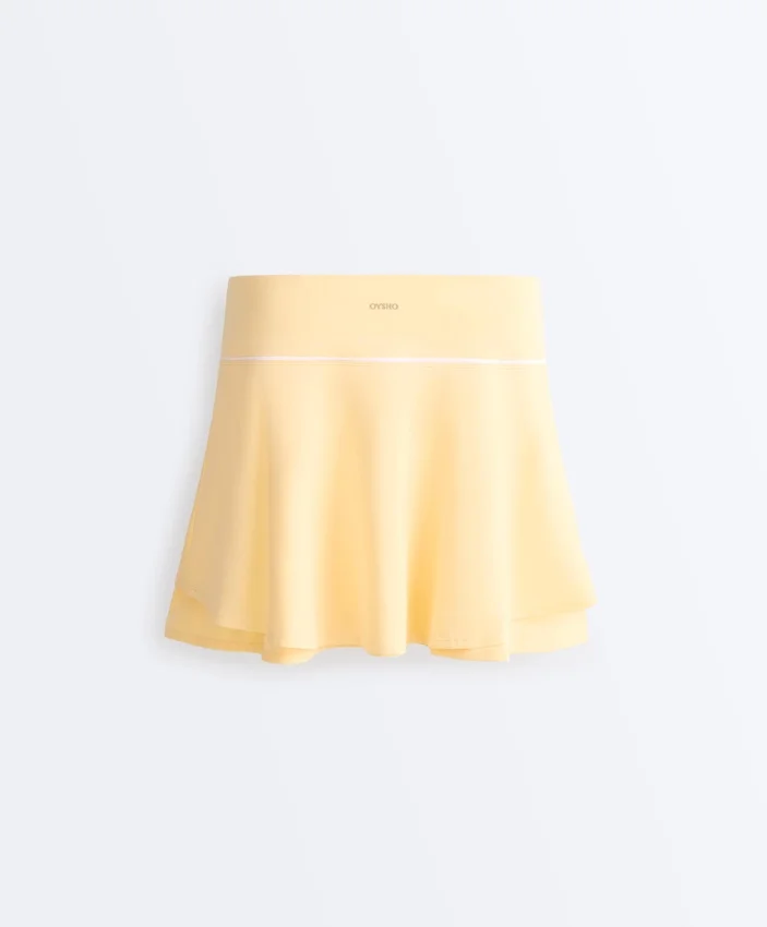 Pantalones cortos de doble capa y talle alto Pantalones cortos de doble capa y talle alto