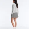 Pantalones cortos de mezcla de lyocell con estampado de cuadros vichy