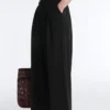 Pantalones cortos de pierna ancha con tacto Soft Touch y modal con pliegues Pantalones cortos de pierna ancha con tacto Soft Touch y modal con pliegues