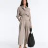 Pantalones cortos de pierna ancha con tacto Soft Touch y modal con pliegues Pantalones cortos de pierna ancha con tacto Soft Touch y modal con pliegues