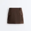 Pantalones cortos de piqué con bolsillos de algodón Pantalones cortos de piqué con bolsillos de algodón