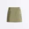 Pantalones cortos de piqué con bolsillos de algodón Pantalones cortos de piqué con bolsillos de algodón
