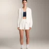 Chaqueta de punto lavada con capucha Chaqueta de punto lavada con capucha